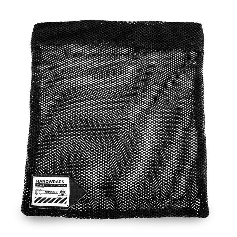 Sanabul Handwrap Laundry Bag Mesh Boxing Glove Hand Wrap Wash Bag with Zipper- Black , Large - Image 4