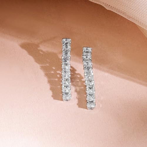 Rubans Rhodium-Plated Cubic Zirconia Studded Statement Necklace Set - Image 2