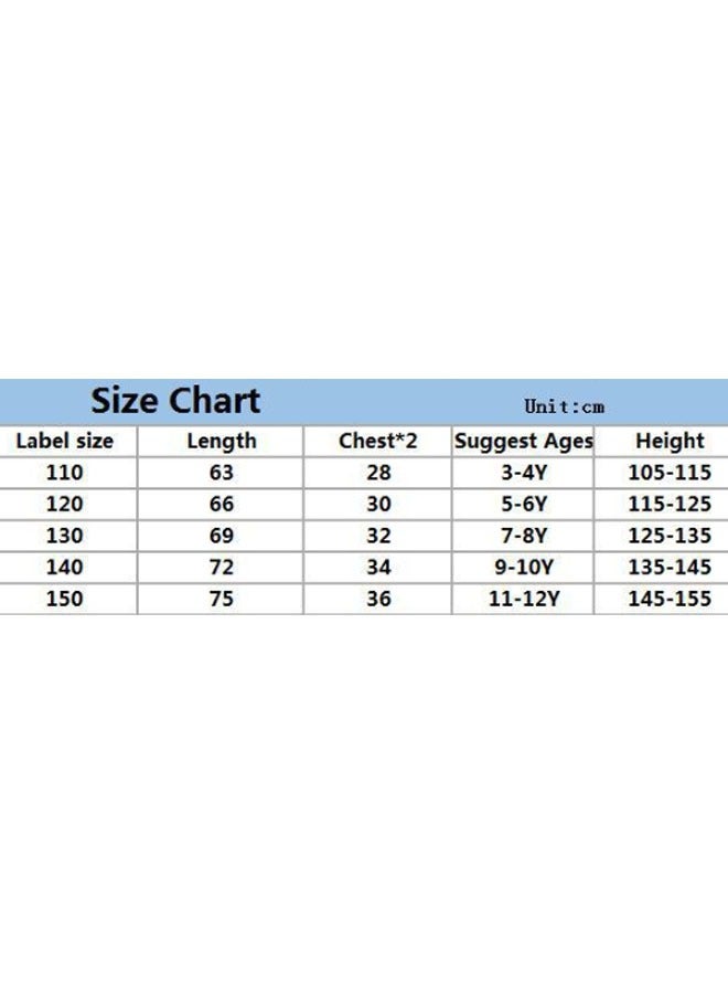 Minecraft costume skirt, 110-150cm short sleeve skirt set for girls - Image 2