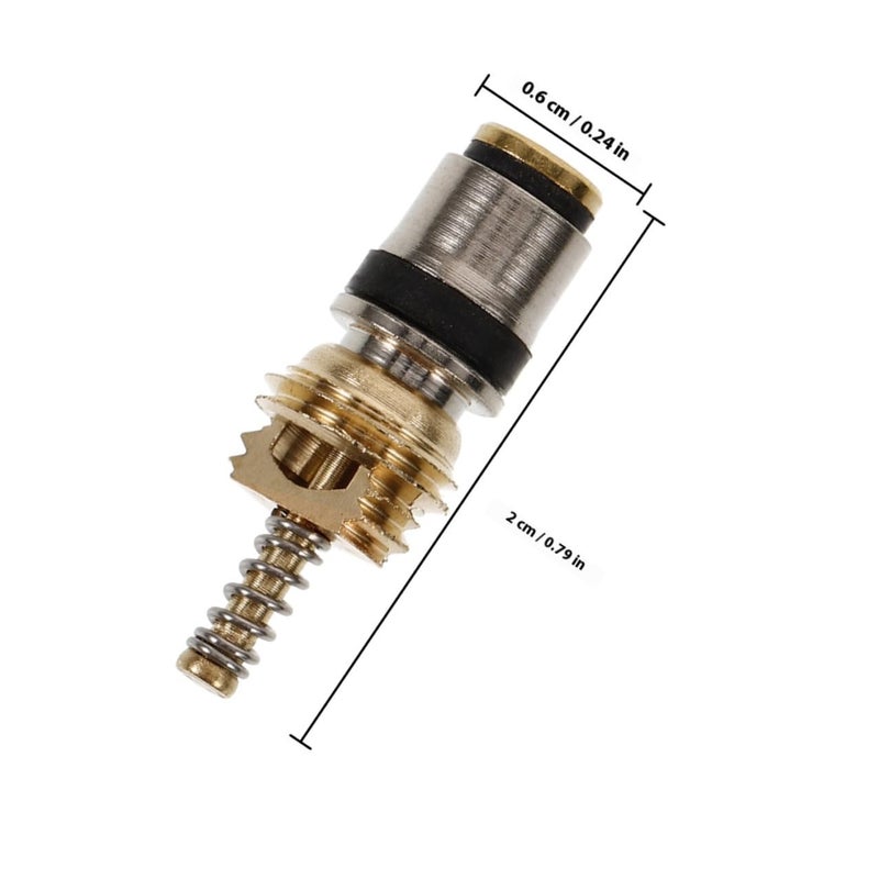 Copper Automotive Air Conditioner Valve Core Stem 10pcs High Low Pressure Refrigeration Valve - Image 3