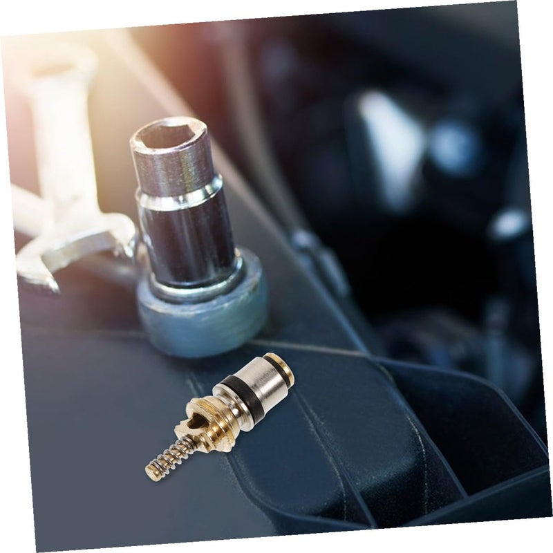 Copper Automotive Air Conditioner Valve Core Stem 10pcs High Low Pressure Refrigeration Valve - Image 5