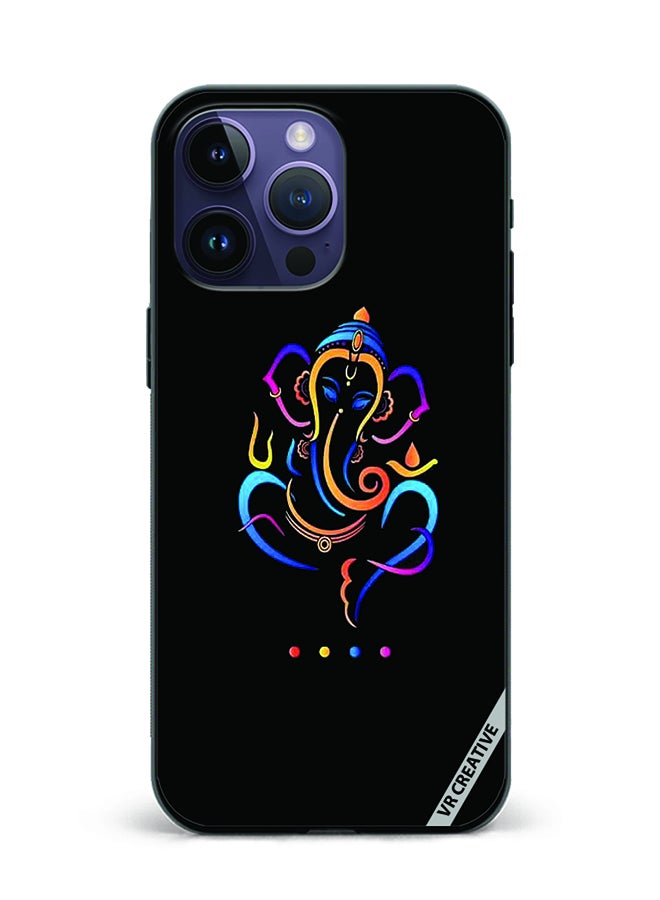 VR CREATIVE Protective Case Cover For Apple iPhone 16 Pro Ganesh Ji Design Multicolour - Image 1