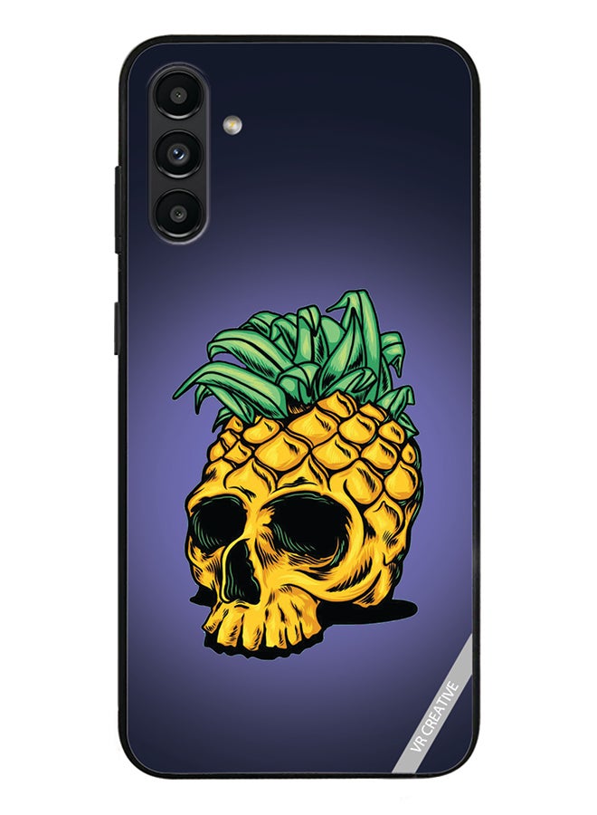 VR CREATIVE Protective Case Cover For Samsung Galaxy A13 5G Pineapple Skull Design Multicolour - Image 1