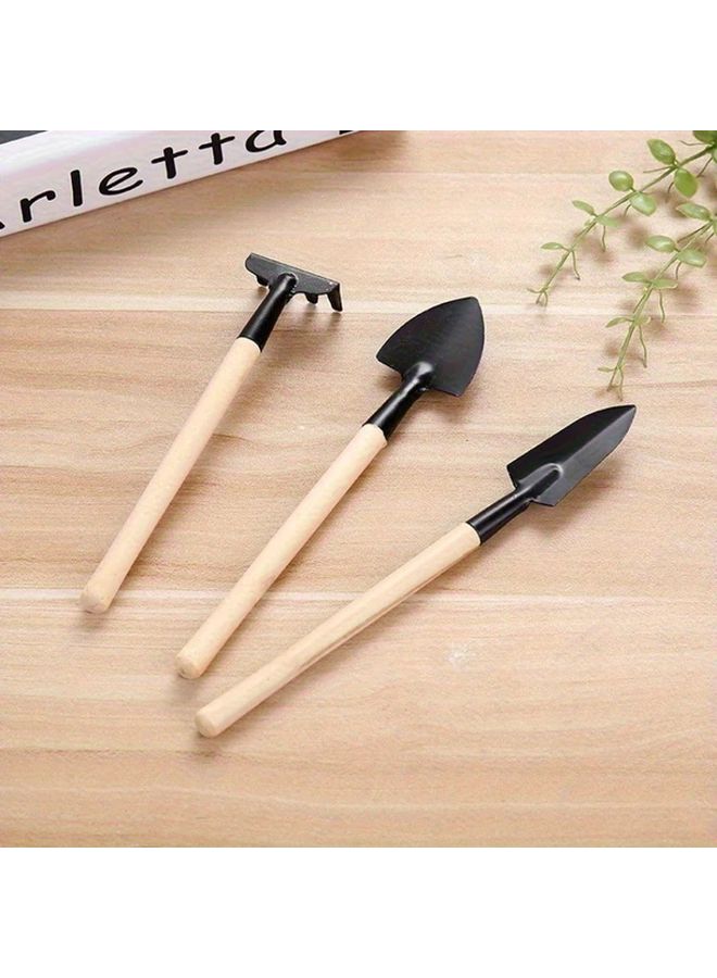 Three Piece Mini Gardening Tool Set Multi Functional Shovel Rake Potting Soil Scoop - Image 5