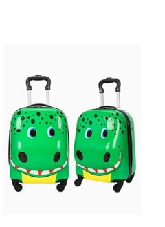 Generic Kids Luggage Travel Suitcase Children's Carry on Luggage 18" Cartoon Rolling Trolley Case Ride-on Wheeled Suitcase for Children Toddlers Boys Girls  - Image 2