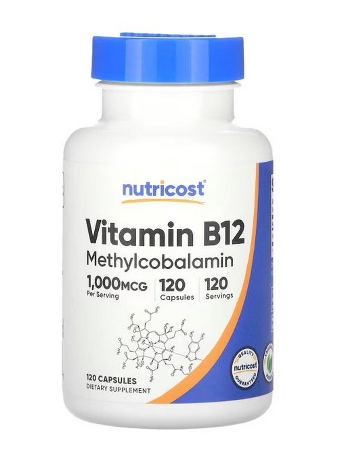 Vitamin B12 1000 mcg 120 Capsules - Image 1