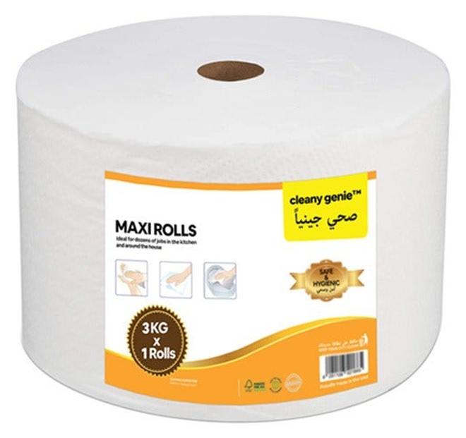 cleany genie Multi-Purpose Large Maxi Roll Embossed Tissue Paper 3kg - Image 1
