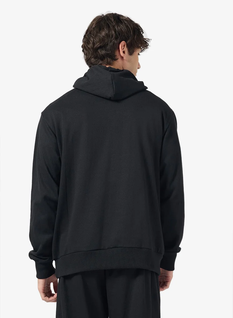 Seventy Five Basics Oversized Zip Through Hoodie