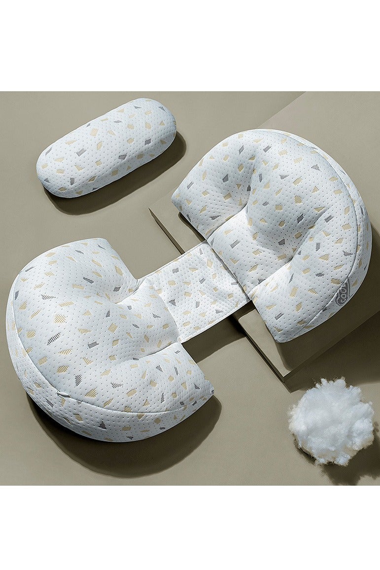 HOMESTAR Pregnancy Pillows for Sleeping, Soft Pregnancy Pillow Side Sleeper with Detachable and Adjustable Pillow Cover, Maternity Body Pillow for Pregnancy Belly/Back Support (Grey) - Image 1