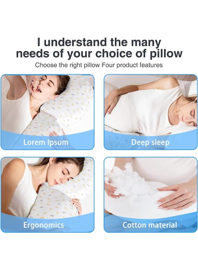 HOMESTAR Pregnancy Pillows for Sleeping, Soft Pregnancy Pillow Side Sleeper with Detachable and Adjustable Pillow Cover, Maternity Body Pillow for Pregnancy Belly/Back Support (Grey) - Image 5