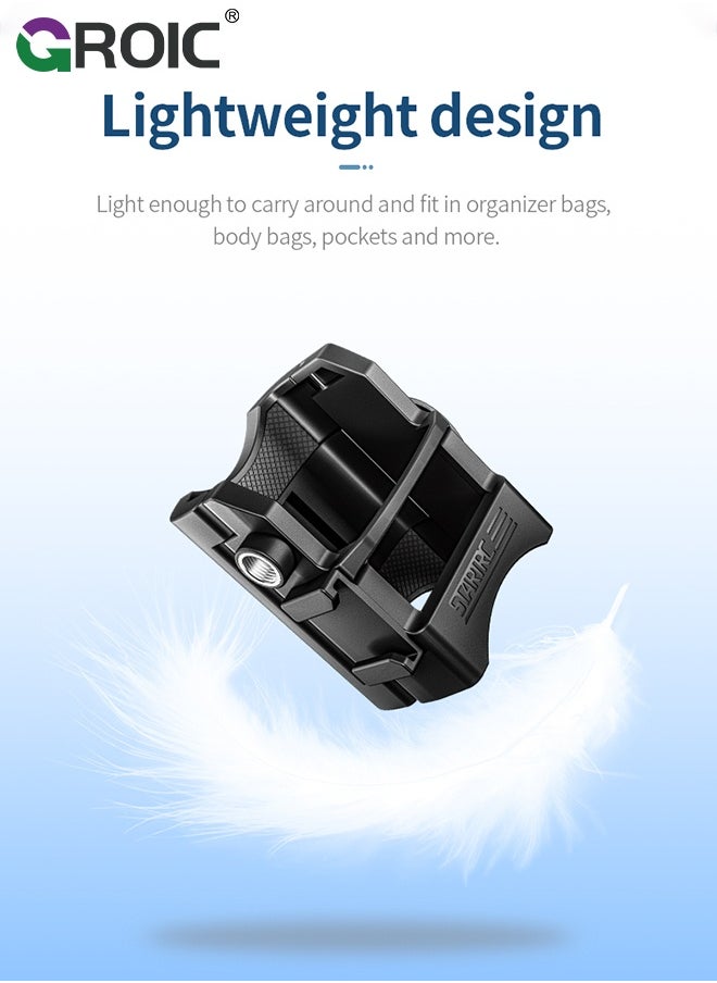 GROIC Pocket 3 Expansion Adapter for DJI Osmo Pocket 3 Creator Combo Handle Accessories Cold Shoe, Extended Mounting Bracket Strap Attached to a Tripod Cycling mounts Selfie Stick, etc  - Image 5