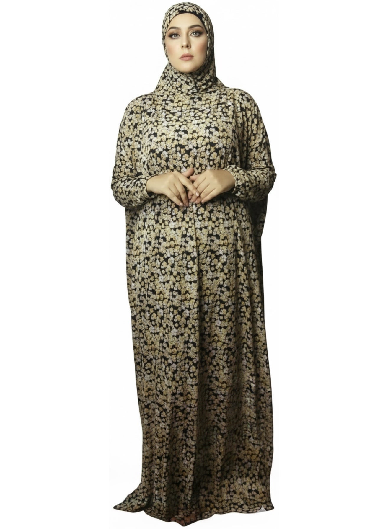 One Piece Islamic Prayer Dress Women with Long Sleeve Hooded Style- Prayer Clothes for Women - Namaz Prayer Dress Abaya For women - Jilbab, Umrah essentials for women - Prayer set Salah Dress, Comfortable Wear Multicolor Color