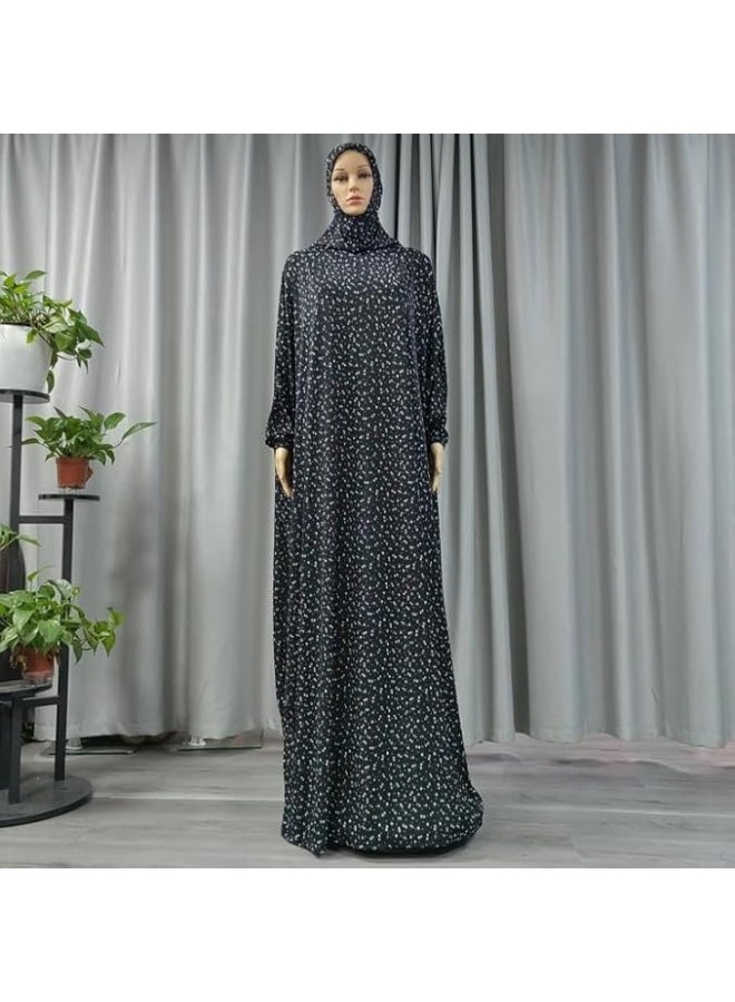 AMYAE One Piece Islamic Prayer Dress Women with Long Sleeve Hooded Style- Prayer Clothes for Women - Namaz Prayer Dress Abaya For women - Jilbab, Umrah essentials for women - Prayer set Salah Dress, Comfortable Wear Multicolor Color - Image 4