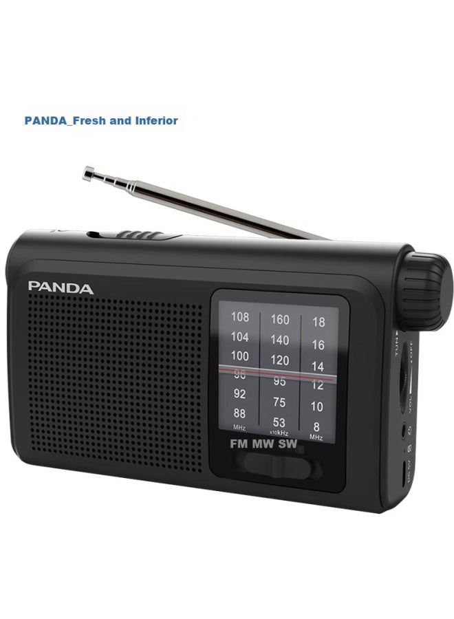 Panda 6241 Radio, Portable All-band, Senior-friendly Semiconductor Broadcast Emergency Multi-functional Outdoor Home Flashlight Lighting Car Backup - Image 1