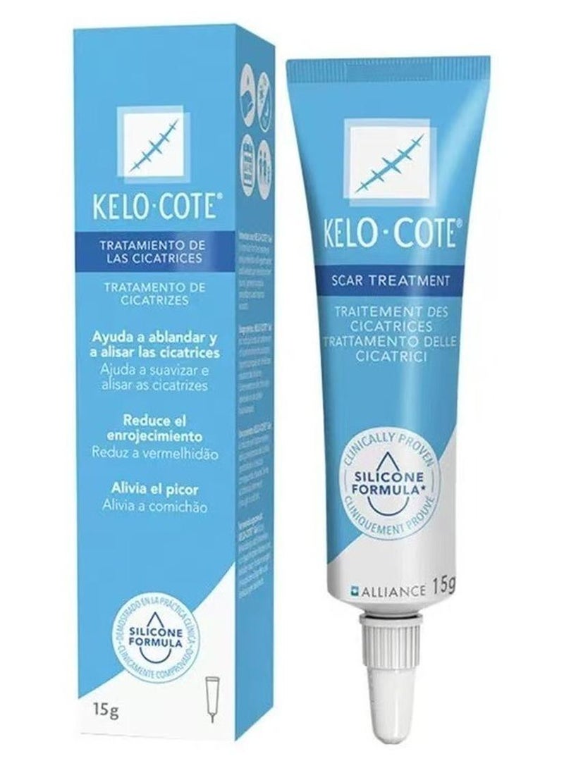كيلو - كوت جل للجسم كامل من كيلو-كوت لتحسين الندبات، مناسب للبشرة الحسّاسة، 15 غرام، - Image 1
