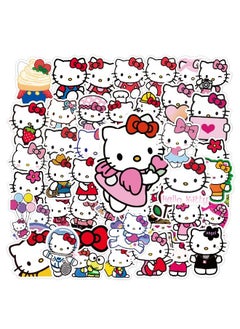 50-Piece Hello Kitty Waterproof Stickers, Premium Waterproof Vinyl Stickers Set, Waterproof Stickers for Laptop,Skateboard, Water Bottles,Computer,Phone,Guitar DIY