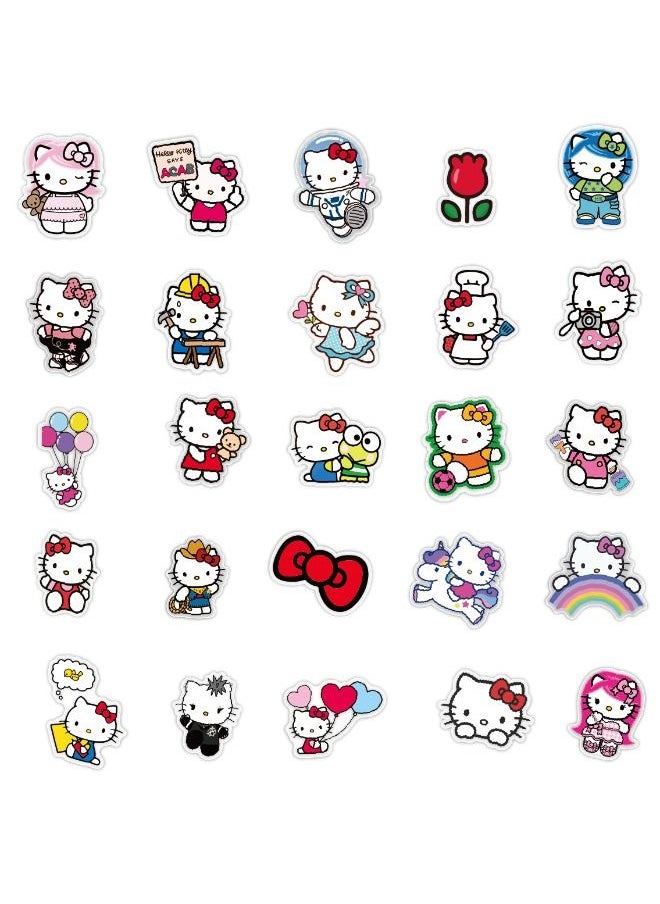 Generic - 50-Piece Hello Kitty Waterproof Stickers, Premium Waterproof Vinyl Stickers Set, Waterproof Stickers for Laptop,Skateboard, Water Bottles,Computer,Phone,Guitar DIY - Image 1