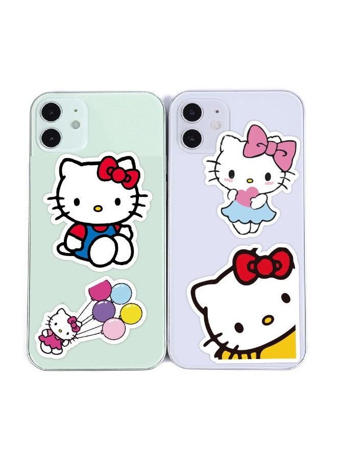 Generic - 50-Piece Hello Kitty Waterproof Stickers, Premium Waterproof Vinyl Stickers Set, Waterproof Stickers for Laptop,Skateboard, Water Bottles,Computer,Phone,Guitar DIY - Image 1