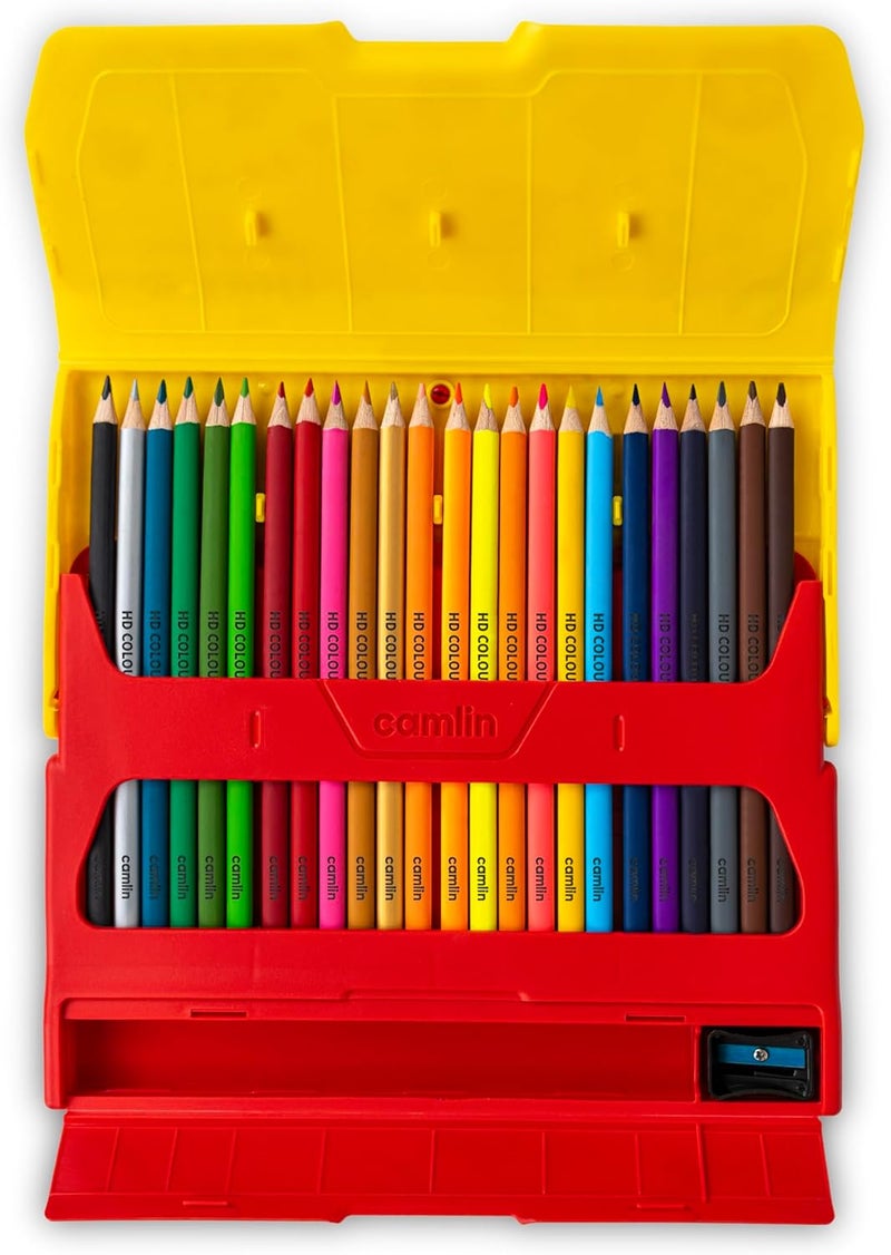 Camlin Colour Pencils - Triangular Set of 24 assorted Full size-4195466 - Image 2
