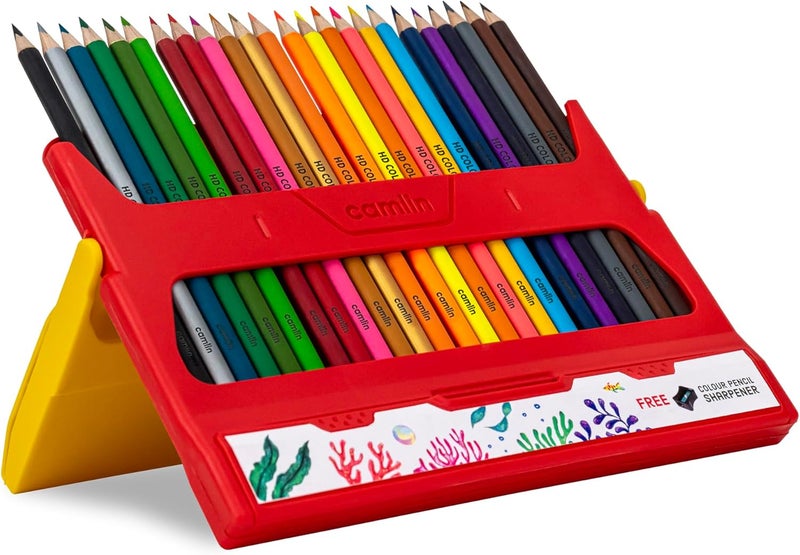 Camlin Colour Pencils - Triangular Set of 24 assorted Full size-4195466 - Image 3