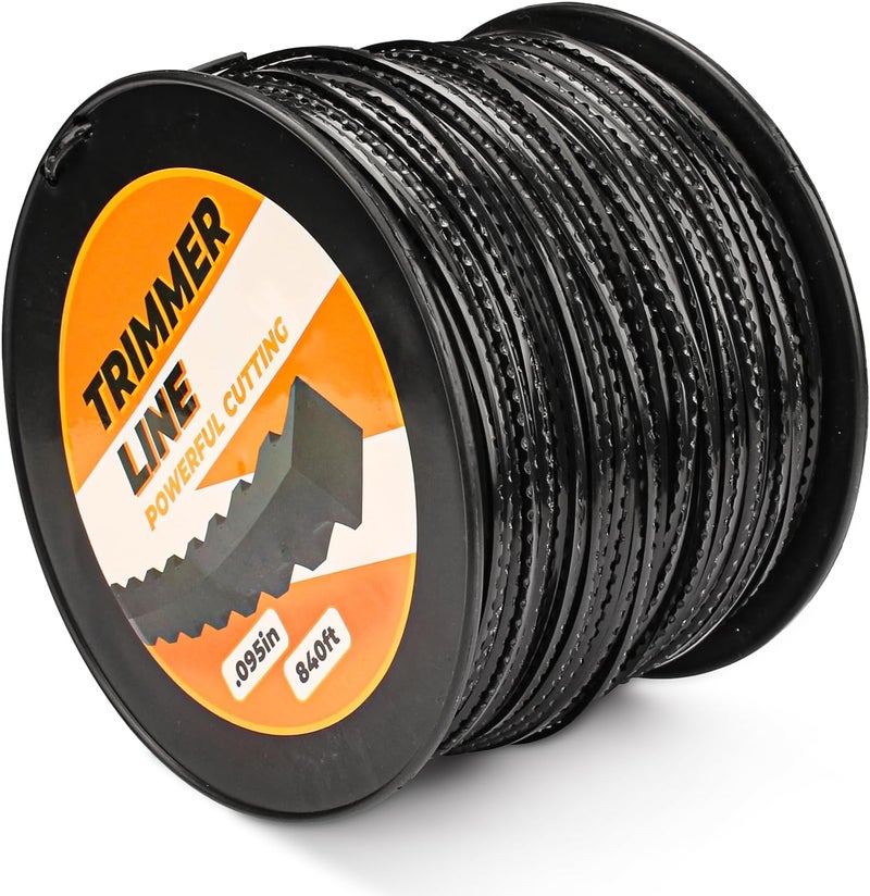 TOSRWGLL 0.095-Inch x 840-Foot Trimmer Line Replacement for Husqvarna String Trimmer,639005106 Heavy Duty Weed Eater Line Fits All Standard Weed Trimmer Heads - Image 1