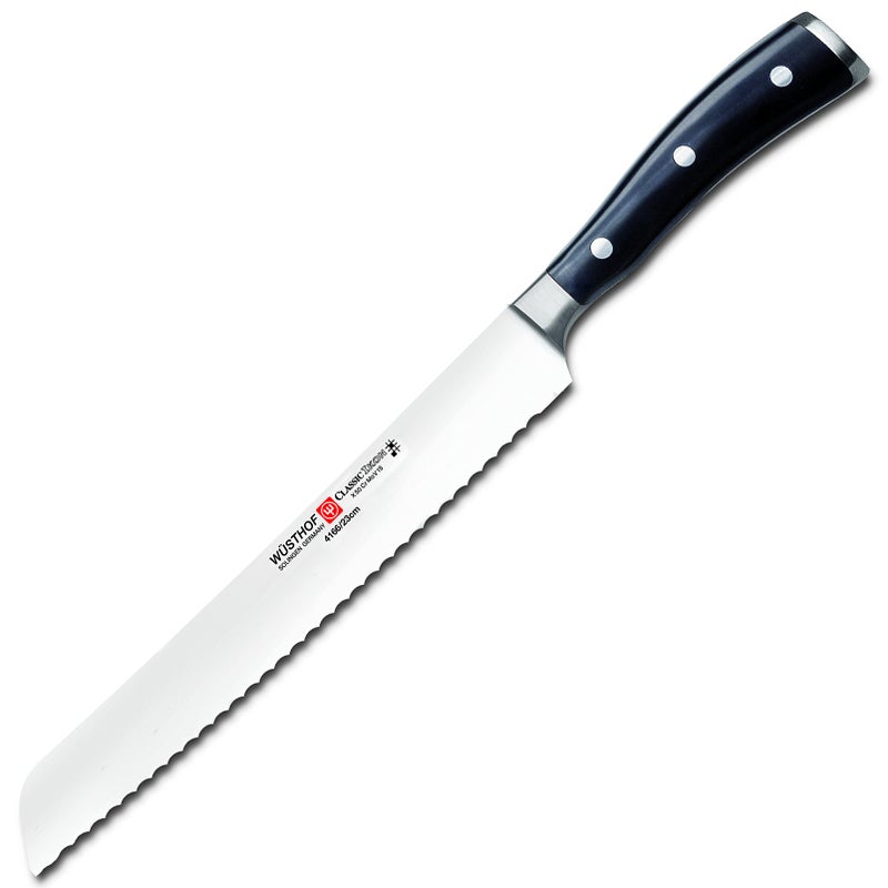 Wusthof Classic Ikon 8Inch Bread Knife Black