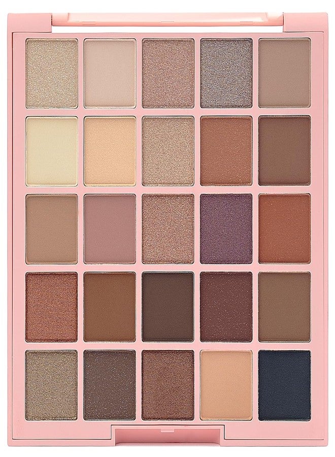 Kimchi Chic Twenty Five Eyeshadow Palette - 25 Shimmer & Matte Shades for Day to Night Looks, Cruelty Free & Vegan Send Me Nude'Les 0.5 oz - Image 5