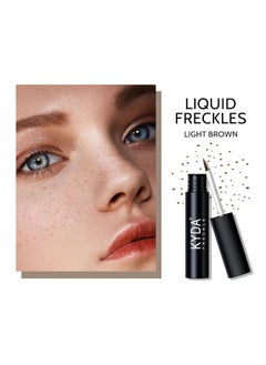KYDA KYDA 2 Colors Liquid Freckle, Natural Freckle Makeup Pen, Longlasting Face Freckle Liquid Makeup, Soft Dot Sopt Pen Magic Freckle Color-Light Brown&Dark Brown  - Image 4