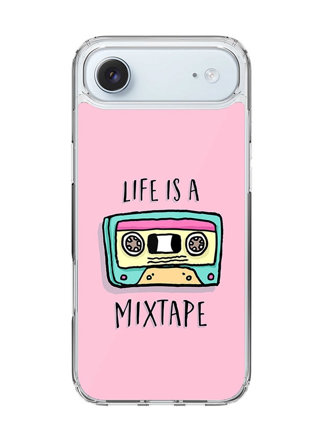 Stylizedd Classic Clear MagSafe Case for iPhone 17 Air , Hybrid Soft Case Flexible Edges Anti Drop TPU PC Gel Thin Transparent Cover [ Designed for iPhone 17 Air ] - Life is a mixtape