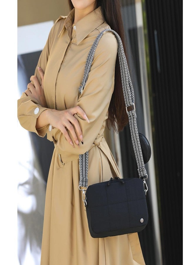 JEEHAN Quilted Crossbody Bags for women Designer Shoulder Handbags Small Purse, A09-khaki, Small, Crossbody Bags for Women - Image 2