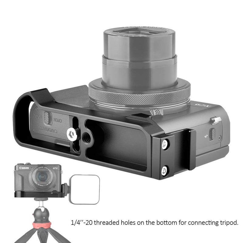Easy Hood Camera Extension Base Plate for Canon G7X Mark III and Mark II, Easy Hood Video Shooting Vlogging Accessories Microphone Light Bracket with Cold Shoe Mount - Image 2