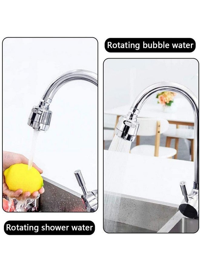 OLWICK® 1 Pcs 360° Swivel Faucet Extender, Adjustable Faucet Aerator Splash-Proof Faucet Splash Head for Bathroom Kitchen Tap Nozzle Filter,Double Mode Water Saving Faucet Extender (Short) - Image 2