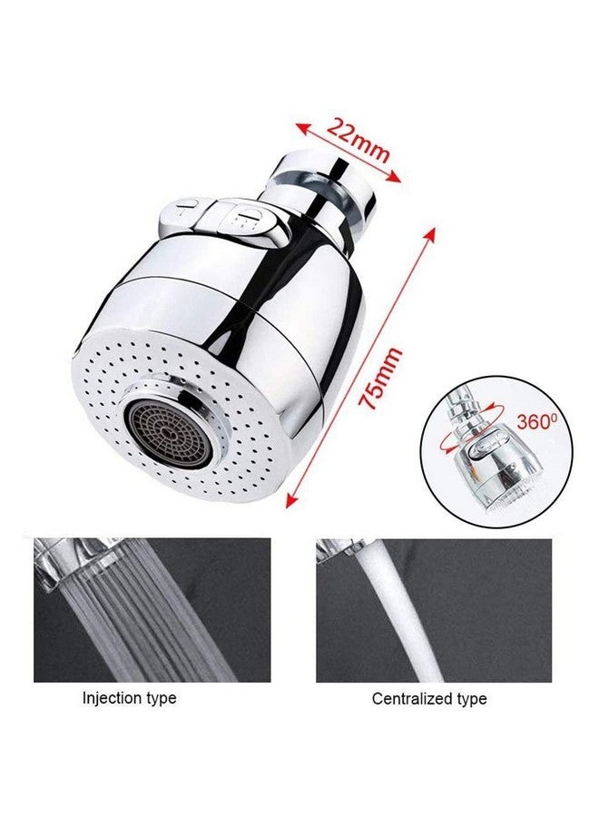 OLWICK® 1 Pcs 360° Swivel Faucet Extender, Adjustable Faucet Aerator Splash-Proof Faucet Splash Head for Bathroom Kitchen Tap Nozzle Filter,Double Mode Water Saving Faucet Extender (Short) - Image 5