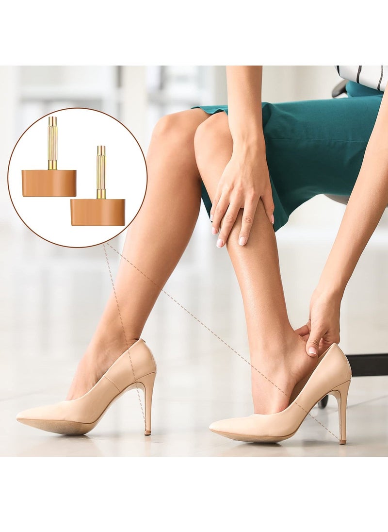 Excefore - 16 Pairs High Heel Replacement Tips Women Shoes Heel Repair Kit Dowels Shoe Heel Repair Pins Non Slip Heel Caps for Women, 8-12.5 mm - Image 1