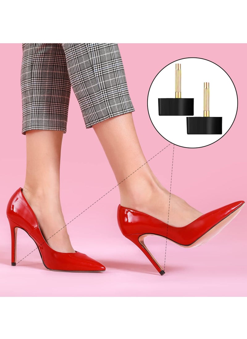 Excefore - 16 Pairs High Heel Replacement Tips Women Shoes Heel Repair Kit Dowels Shoe Heel Repair Pins Non Slip Heel Caps for Women, 8-12.5 mm - Image 1