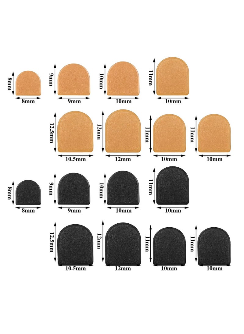 Excefore - 16 Pairs High Heel Replacement Tips Women Shoes Heel Repair Kit Dowels Shoe Heel Repair Pins Non Slip Heel Caps for Women, 8-12.5 mm - Image 1