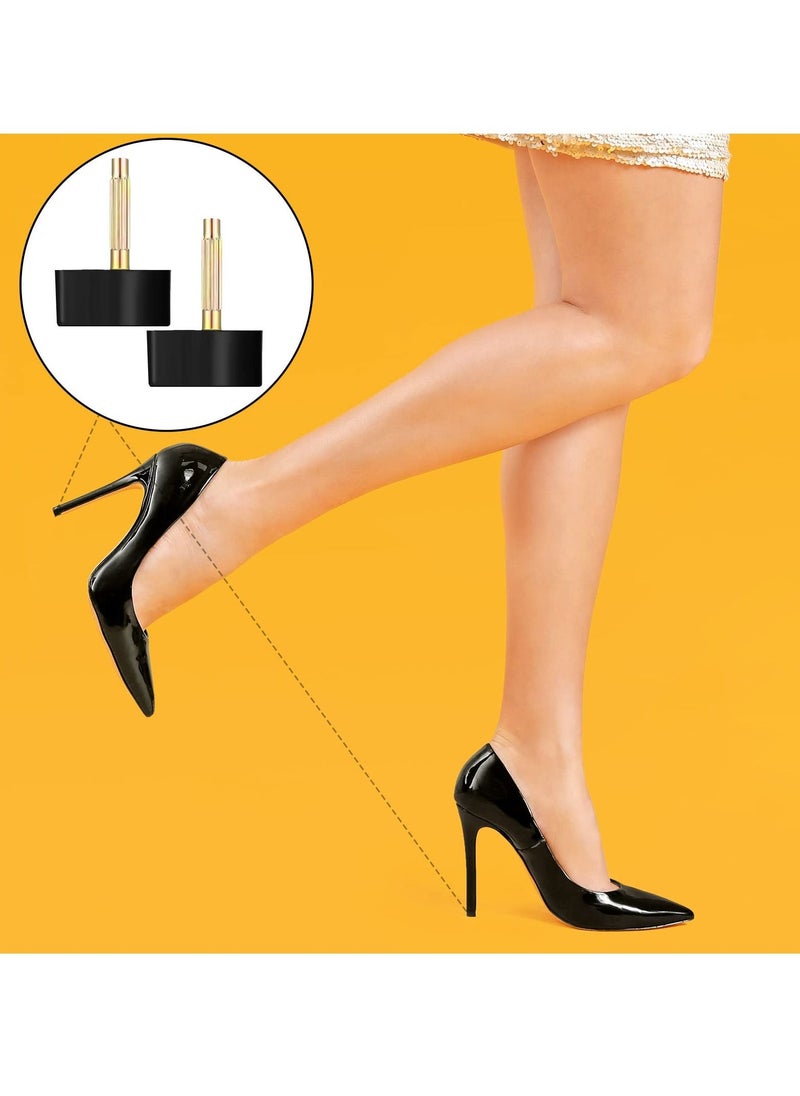 Excefore - 16 Pairs High Heel Replacement Tips Women Shoes Heel Repair Kit Dowels Shoe Heel Repair Pins Non Slip Heel Caps for Women, 8-12.5 mm - Image 1