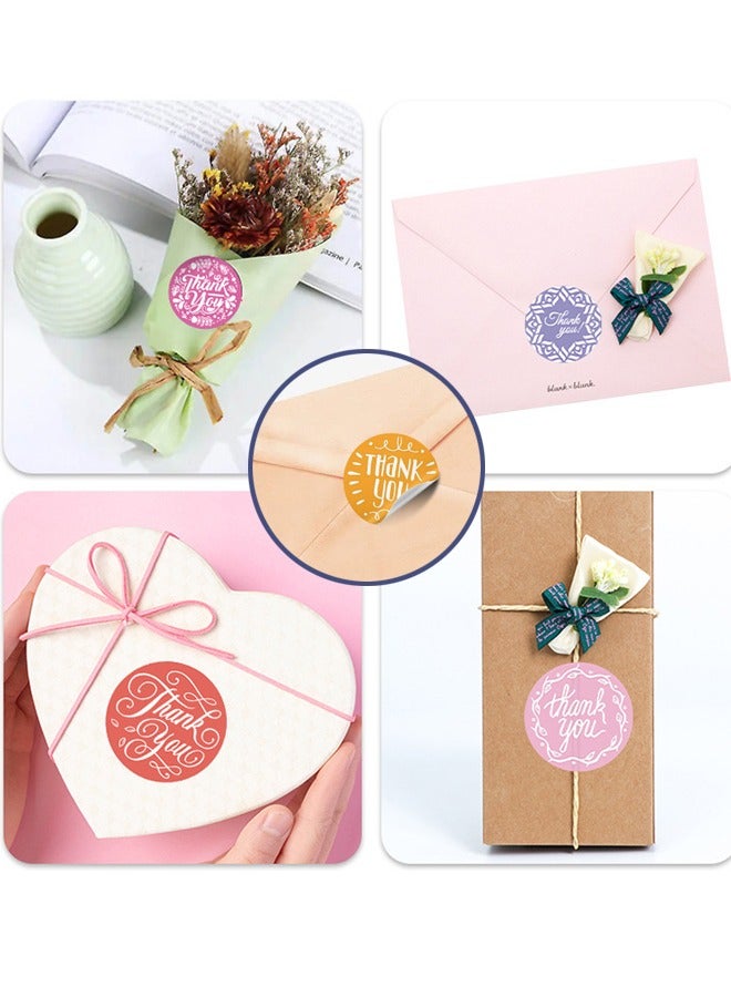 Generic 500 Pieces Thank You Dessert Cake Seal Stickers Wedding Dress Party  Labels Stickers Roll Tag - Image 5