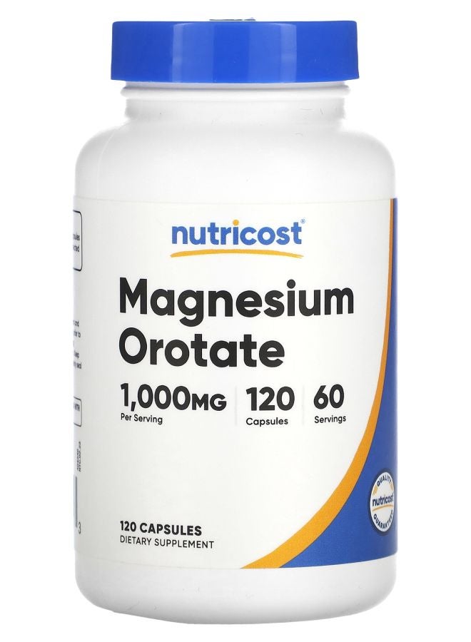 Nutricost Magnesium Orotate 1000 mg 120 Capsules (500 mg per Capsule)