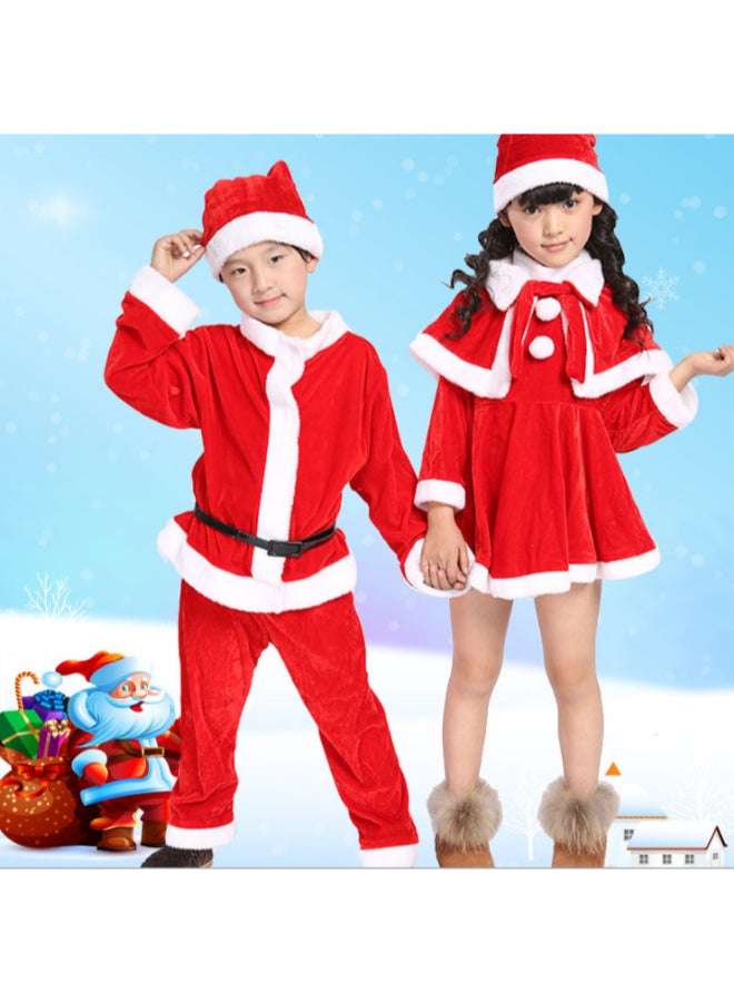 Ciao Children's Christmas Clothes (Girls) – Toddler Santa Dress with Cape, Red Velvet Holiday Costume with Hat, Size 90 cm (18–24 Months / 2 Years) - Image 3
