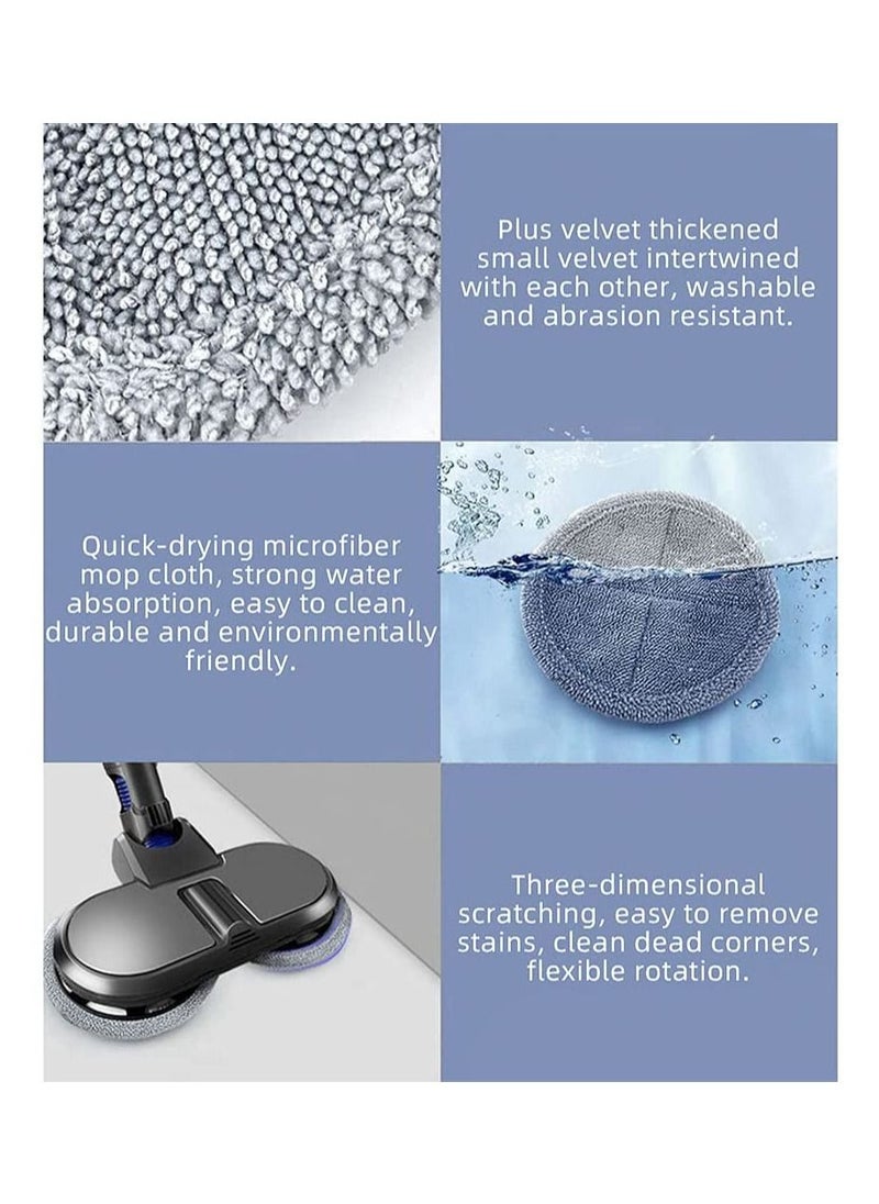 HOFEESEA 4-Piece Microfiber Mop Head Pads Compatible with Dyson V7 V8 V10 V11  - Image 3