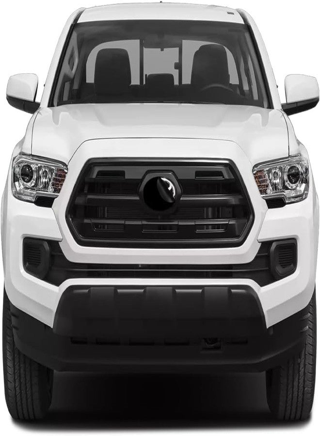 Kuvrü KUVR Pre-Cut Front Emblem Tint Compatible with Toyota Tacoma Limited, TRD Off-Road, TRD Sport 2016-2021| Precision Cut Stretchable PPF Vinyl Overlay Cover Wrap Dark Smoke (Pack of 2) - Image 4