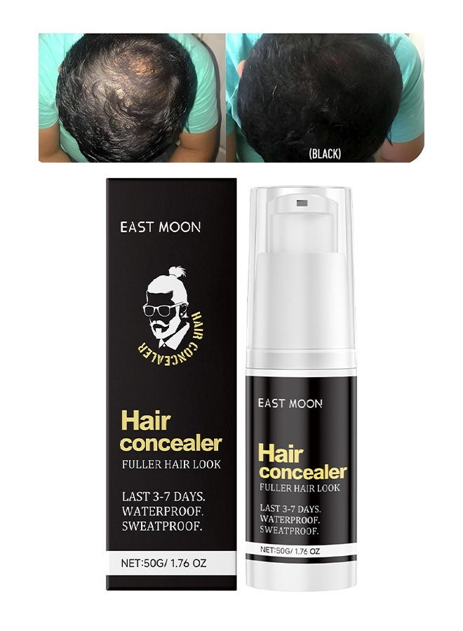 East Moon Hair Concealer,Hair Concealer for Men,Root Cover Up,Concealer for Hair,Hair Fillup Hair Concealer,Hair Fibers for Men,Easily Cover Loose Hair and Show Hair Volume 50g - Image 1