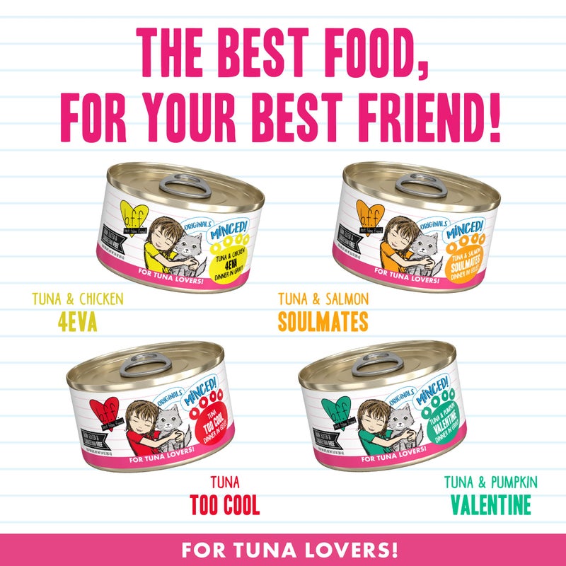 Weruva BFF Minced Natural Wet Cat Food, Batch O Besties Variety Pack, 3oz Can, Pack of 12 - Image 5