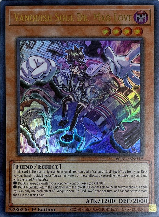 Yu-Gi-Oh! Vanquish Soul Dr. Mad Love - WISU-EN019 - Ultra Rare - 1st Edition - Image 2
