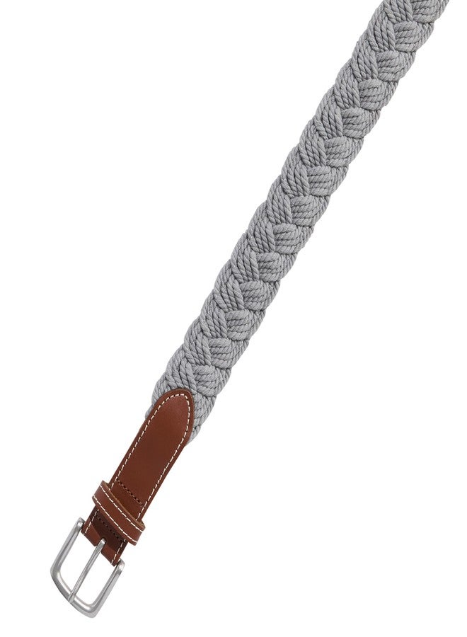 vineyard vines Braided Rope Club Belt, Ultimate Gray, 36 - Image 2