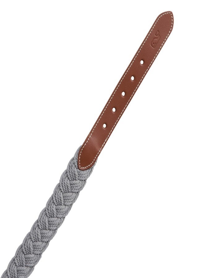 vineyard vines Braided Rope Club Belt, Ultimate Gray, 36 - Image 3