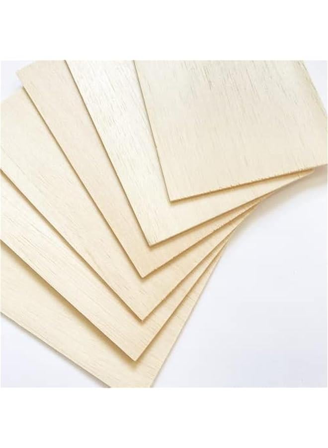 Arabest 20 Pcs Wood Sheets,Unfinished Balsa Wood Sheets for Crafts DIY Thin Woodsheet for Wooden DIY Ornaments,Scrabble Tiles,House Aircraft Ship Boat,School Projects(150x100x2mm) - Image 4