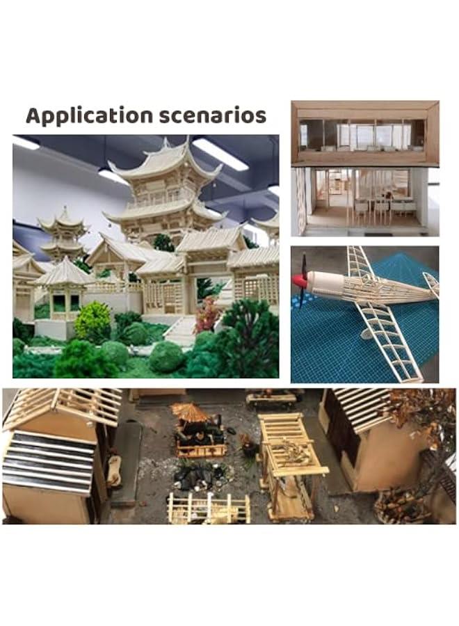 Arabest 20 Pcs Wood Sheets,Unfinished Balsa Wood Sheets for Crafts DIY Thin Woodsheet for Wooden DIY Ornaments,Scrabble Tiles,House Aircraft Ship Boat,School Projects(150x100x2mm) - Image 5