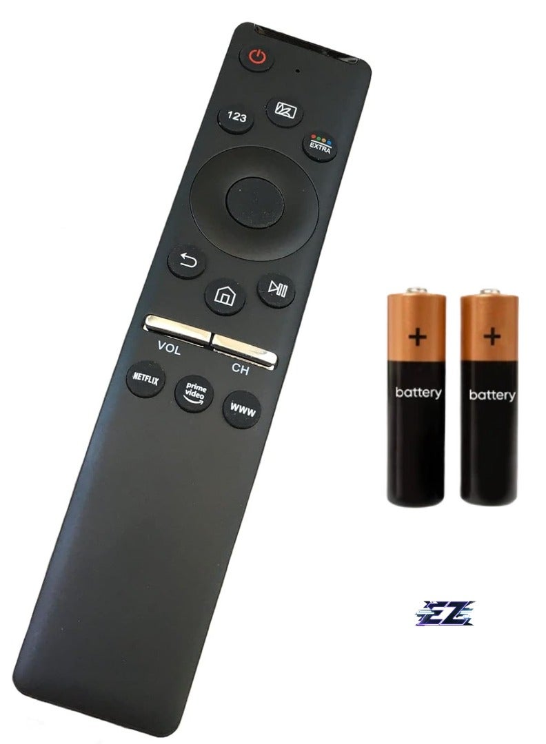 Replacement Remote Control for Samsung BN59-01330C, BN59-01312D, BN59-01311E, BN59-01312F, BN59-01330C, QA43Q60R, QA49Q60R, QA55Q60R, QA65Q60R, QA75Q60R, QA82 Smart TV Q60R, Q65R, LS01R, QA65Q90R (No Voice) with Battery